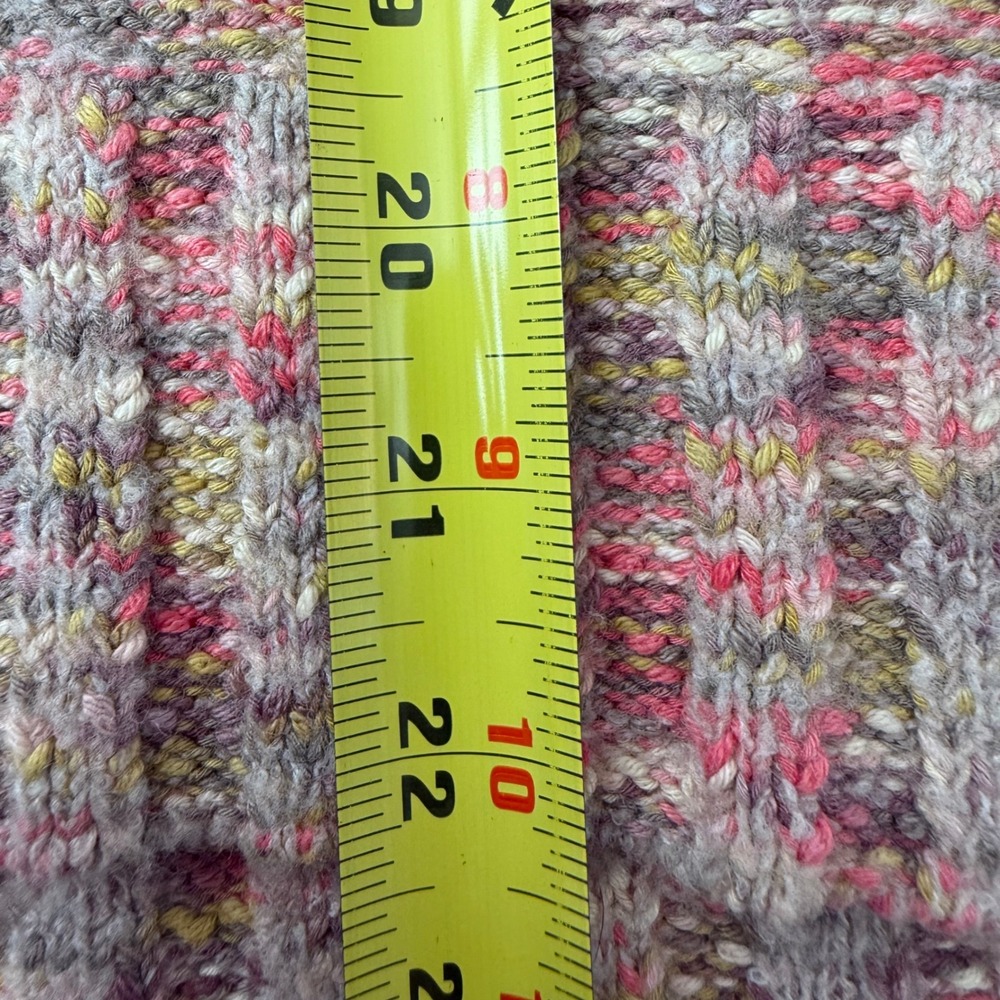 Pilcro‎ Anthropologie Multicolor Marled V-Neck Sweater S Cozy Fall Knit Slouchy - Picture 7 of 9
